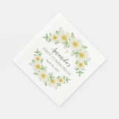 Fresh Daisy Floral Erste Kommune Neapel Serviette (Ecke)
