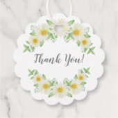 Fresh Daisy Floral First Heilige Kommunion Gefälli Geschenkanhänger (Rückseite)