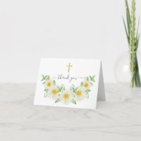 Fresh Daisy Gold Cross Vielen Dank