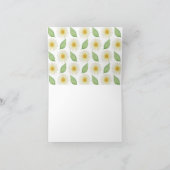 Fresh Daisy Gold Cross Vielen Dank Dankeskarte (Innenseite)