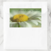 Fresh Daisy Rechteckiger Aufkleber (Tasche)