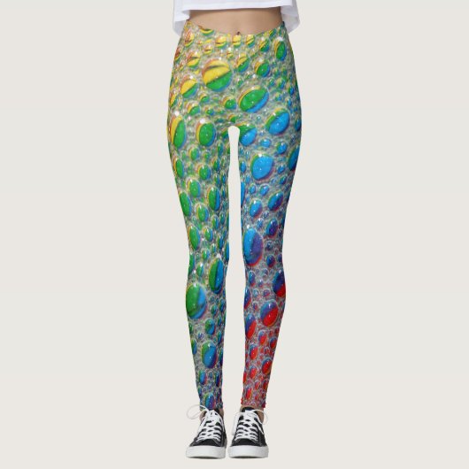 "Fresh Dew Drops Leggings" Leggings (Vorderseite)