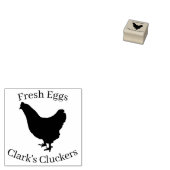 Fresh Eggs Clarks Black Chicken Hen Egg Gummistempel (Stempel)