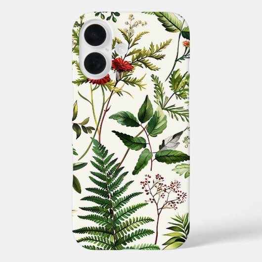 Fresh Elegant Delicate Botanical iPhone Case (Rückseite)