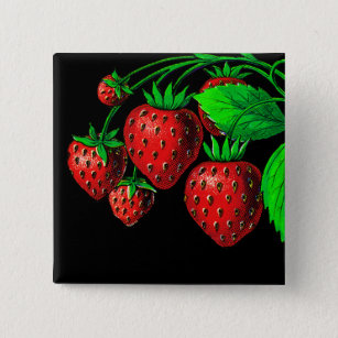 Fresh Erdbeeren Button