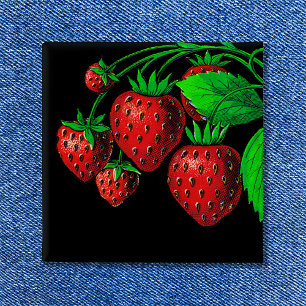 Fresh Erdbeeren Button