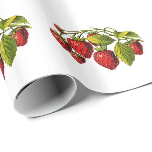 Fresh Erdbeeren Geschenkpapier (Rolleneckpunkt)