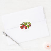 Fresh Erdbeeren Runder Aufkleber (Umschlag)