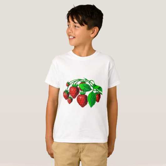 Fresh Erdbeeren T-Shirt (Vorne ganz)