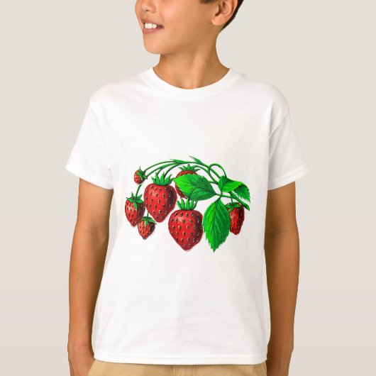 Fresh Erdbeeren T-Shirt (Vorderseite)