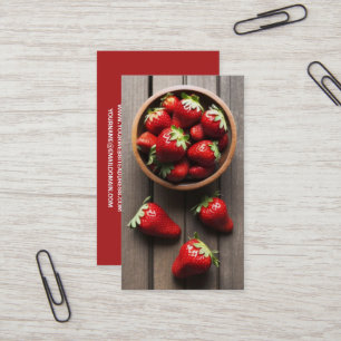 Fresh Erdbeeren Visitenkarte
