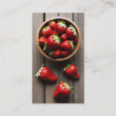 Fresh Erdbeeren Visitenkarte (Vorderseite)