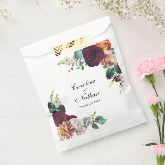 Fresh Fall Floral Wedding Geschenktütchen (Versiegelt)