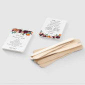 Fresh Fall Floral Wedding Program Fächer (Non-assembled)