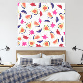 Fresh Figs Pink Juice Watercolor Leinwanddruck (Insitu (Schlafzimmer))