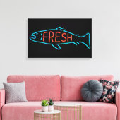 Fresh Fish Neon Sign Leinwanddruck (Insitu (Wohnzimmer))