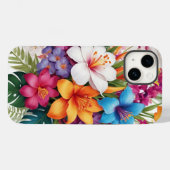 Fresh Floral Hibiskus Case-Mate iPhone Hülle (Rückseite (Horizontal))