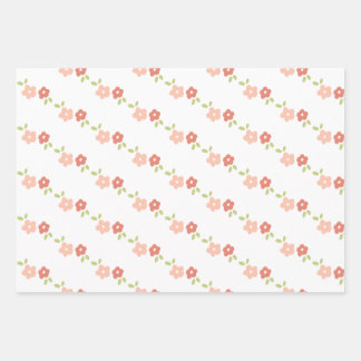 Fresh Floral wrapping sheets  Geschenkpapier Set