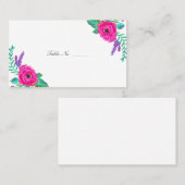 Fresh Florals Guest Table Escort Cards Platzkarte (Vorne/Hinten)