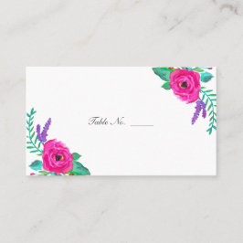 Fresh Florals Guest Table Escort Cards Platzkarte