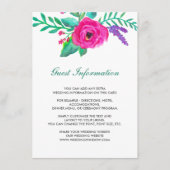Fresh Florals Wedding Card Begleitkarte (Vorderseite)