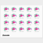 Fresh Florals Wedding Danke Stickers (Blatt)