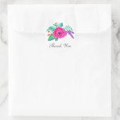 Fresh Florals Wedding Danke Stickers (Tasche)