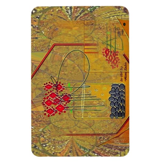 "Fresh Flowers Always Make My Day" Magnet (Vertikal)