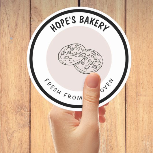 Fresh from oven  runder aufkleber