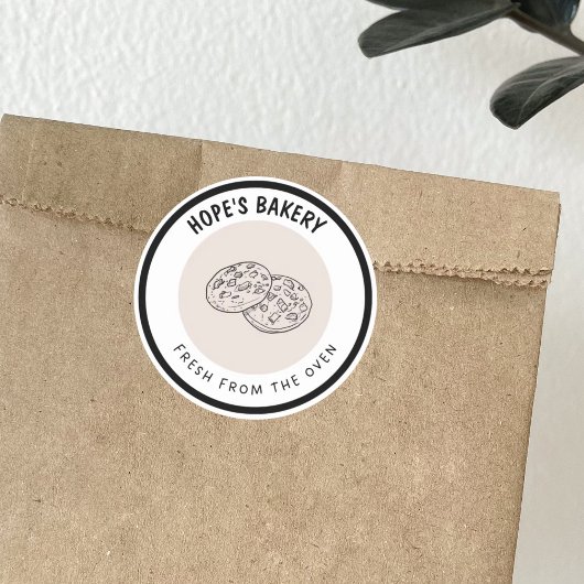 Fresh from oven  runder aufkleber