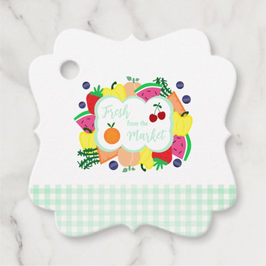 Fresh From The Market Bridal Shower Geschenkanhänger (Vorderseite)