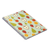 Fresh fruit in seamless repeating pattern notizblock (Rechte Seite)