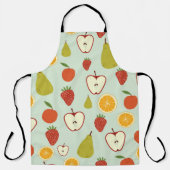 Fresh fruit in seamless repeating pattern schürze (Vorderseite)
