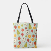 Fresh fruit in seamless repeating pattern tasche (Rückseite)