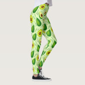 Fresh Fruits Background Avocado Pattern Leggings (Rechts)