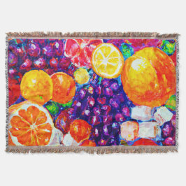 "Fresh Fruits Pattern" Niedliche Kunst. Jetzt kauf Decke