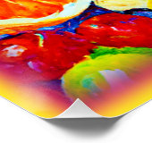 "Fresh Fruits Pattern" Niedliche Kunst. Jetzt kauf Poster (Ecke)