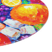 "Fresh Fruits Pattern" Niedliche Kunst. Jetzt kauf Schneidebrett (Ecke)