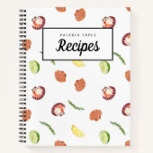 Fresh & Fun Shellfish Anpassbares Rezept Buch (Vorderseite)