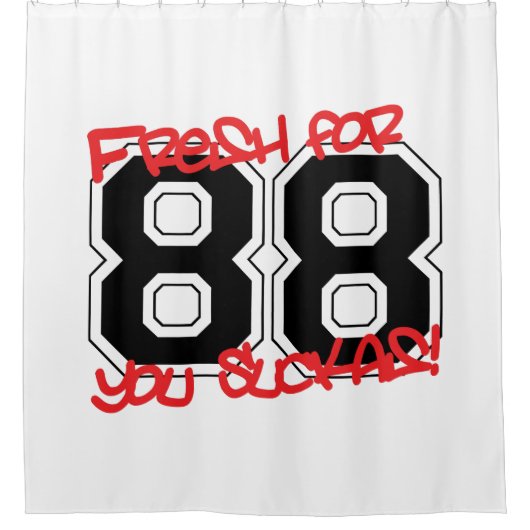 Fresh für '88 duschvorhang (Vorderseite)