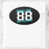 Fresh für '88 ovaler aufkleber (Tasche)