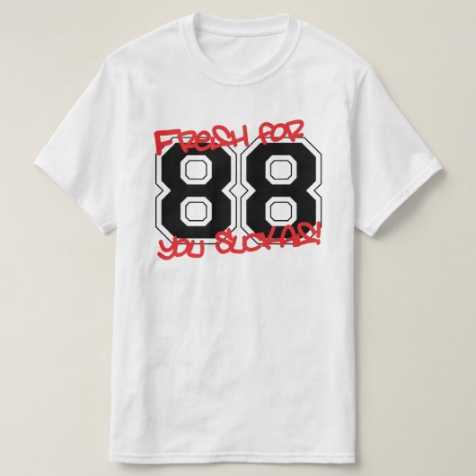 Fresh für '88 T-Shirt (Design vorne)