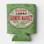 Fresh Garden ADD NAME Lokal gezüchtete Bauern Mark Dosenkühler (Rückseite)