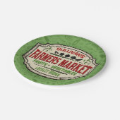 Fresh Garden ADD NAME Lokal gezüchtete Bauern Mark Pappteller (Schrägansicht)