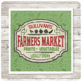 Fresh Garden ADD NAME Lokal gezüchtete Bauern Mark Serviette