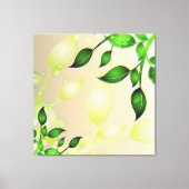 Fresh Garden Blätter Wrapped Canvas Leinwanddruck (Vorderseite)