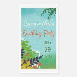 Fresh Garden Thema Geburtstag Serviette