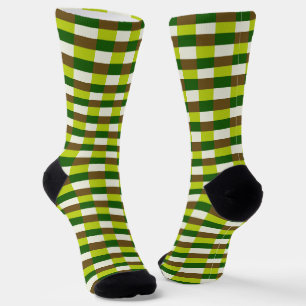 Fresh Grass Color Scheme in Blocks Socken