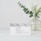 Fresh Gray mit Black Visitenkarte (Stehend Vorderseite)