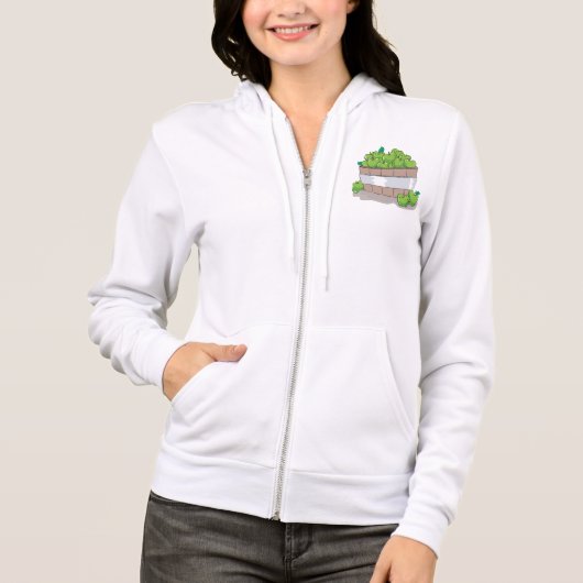 Fresh Green Apple Harvest Barrel Granny Smith Hoodie (Vorderseite)